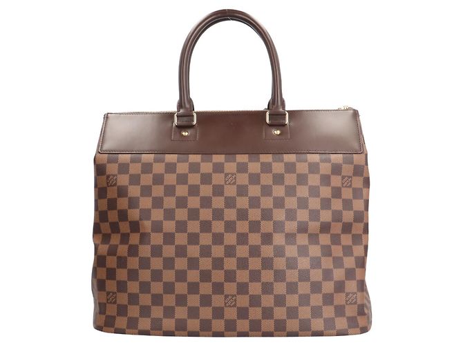 Bolsa Boston Damier Greenwich PM Louis Vuitton Marrom - vista 3