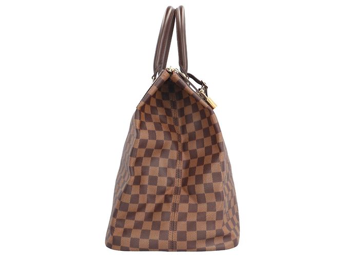 Bolsa Boston Damier Greenwich PM Louis Vuitton Marrom - vista 4