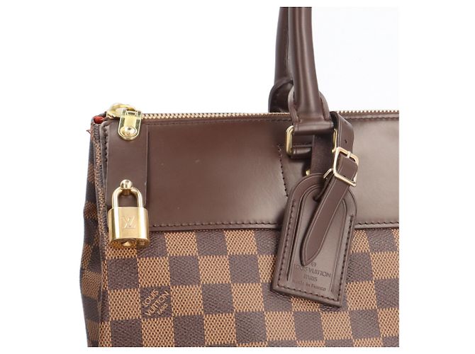 Bolsa Boston Damier Greenwich PM Louis Vuitton Marrom - vista 8