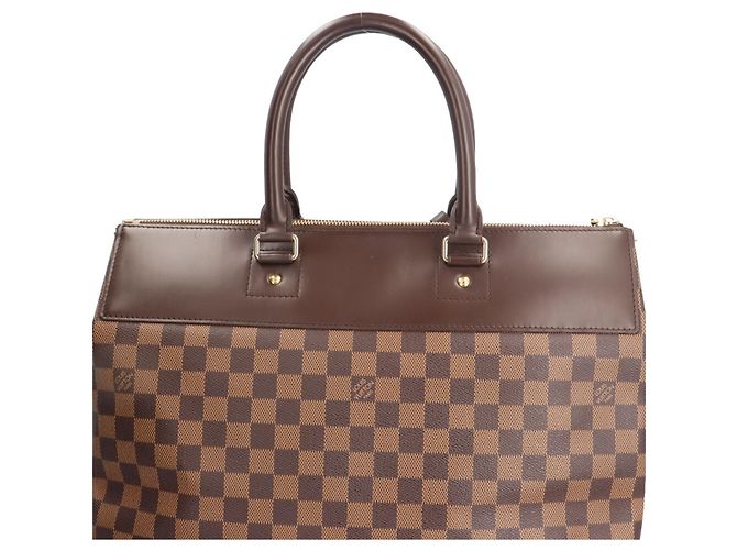 Bolsa Boston Damier Greenwich PM Louis Vuitton Marrom - vista 9