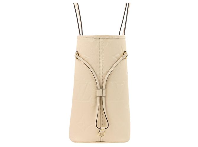 Borsa tote Neverfull MM in Monogram Empreinte Louis Vuitton Crudo - vista 3