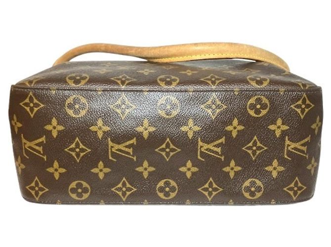 Borsa Tote Louis Vuitton Monogram Looping GM Marrone - vista 3
