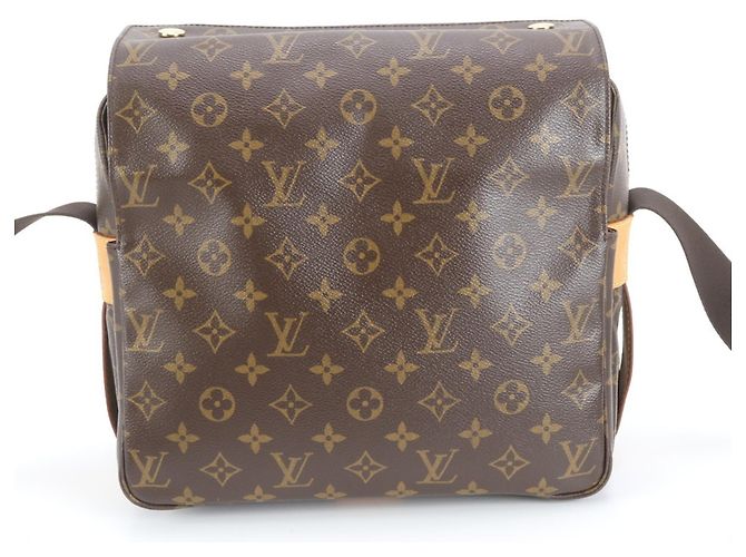 Borsa a Spalla Naviglio Monogram Louis Vuitton Marrone - vista 3