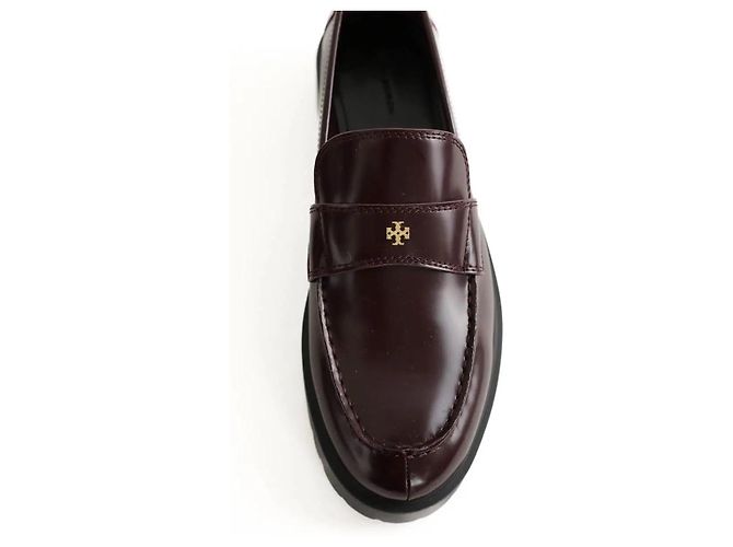 Tory Burch Mocassini in pelle bordeaux Bordò - vista 4