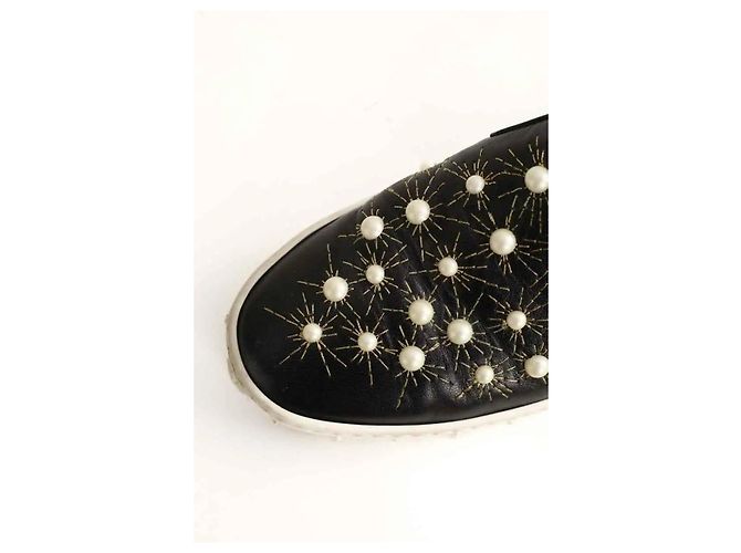 Aquazzura Schwarze Leder-Sneaker - Ansicht 4