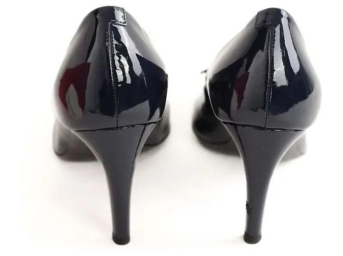 Roger Vivier Marine Lacklederabsätze Marineblau - Ansicht 2