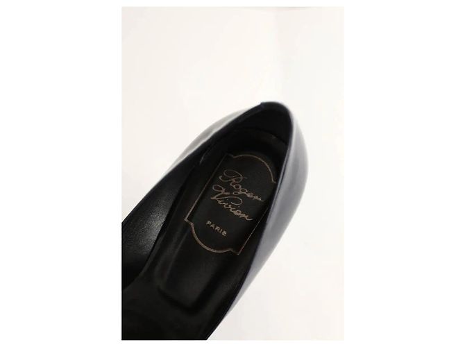 Roger Vivier Marine Lacklederabsätze Marineblau - Ansicht 5