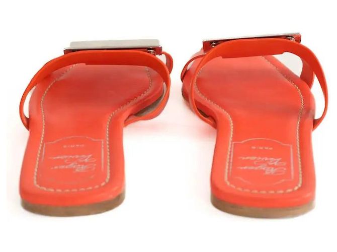 Roger Vivier Sandali in pelle arancioni Arancione - vista 2