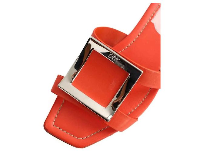 Roger Vivier Sandali in pelle arancioni Arancione - vista 5