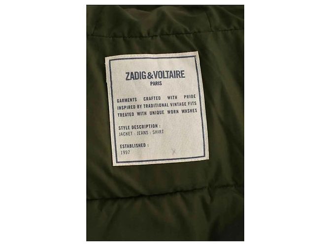Zadig & Voltaire Khaki puffer jacket - view 5