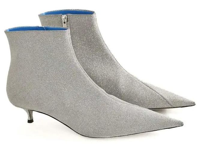 Balenciaga Stivali Knife argento - vista 3