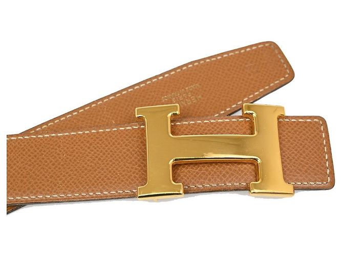 Hermès Hermes Constance Reversible Belt Leather Medium Brown - view 2