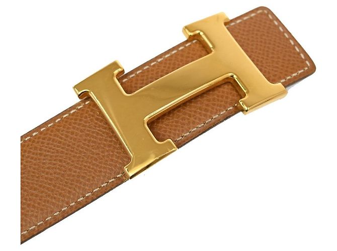 Hermès Hermes Constance Reversible Belt Leather Medium Brown - view 4