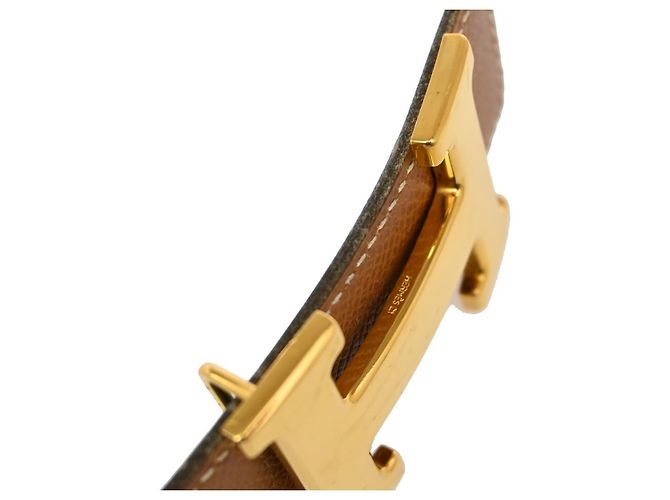 Hermès Hermes Constance Reversible Belt Leather Medium Brown - view 5