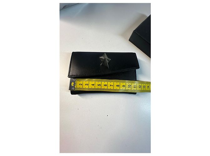 Cartera de cuero negro Thierry Mugler con estrella - vista 10