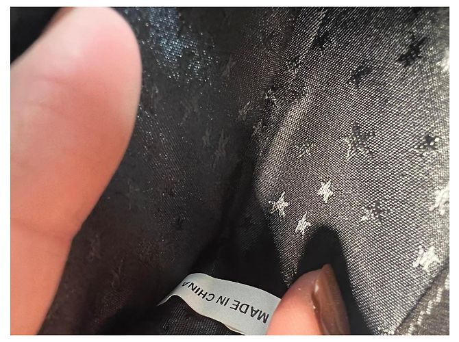 Cartera de cuero negro Thierry Mugler con estrella - vista 8