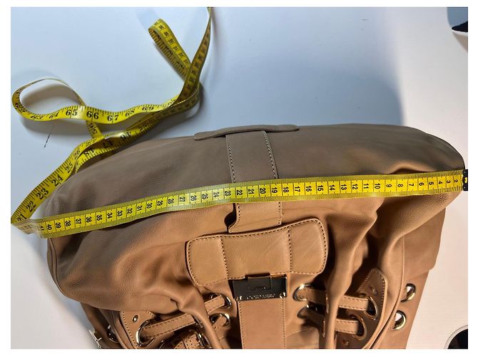 Borsa a mano in pelle beige di Jimmy Choo - vista 18