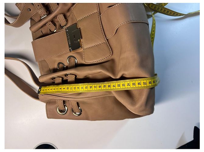 Borsa a mano in pelle beige di Jimmy Choo - vista 19