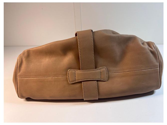 Borsa a mano in pelle beige di Jimmy Choo - vista 8