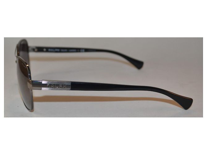 Ralph Lauren Aviator Sunglasses RA4119 Black Metal - view 3