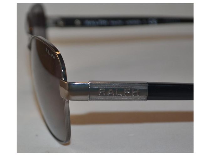Ralph Lauren Aviator Sunglasses RA4119 Black Metal - view 4