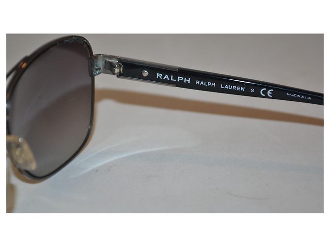Ralph Lauren Aviator Sunglasses RA4119 Black Metal - view 6