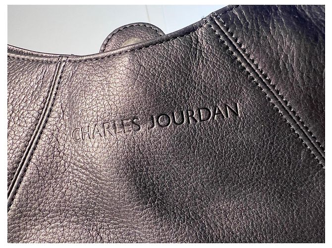 Borsa in pelle nera Charles Jourdan Nero - vista 3