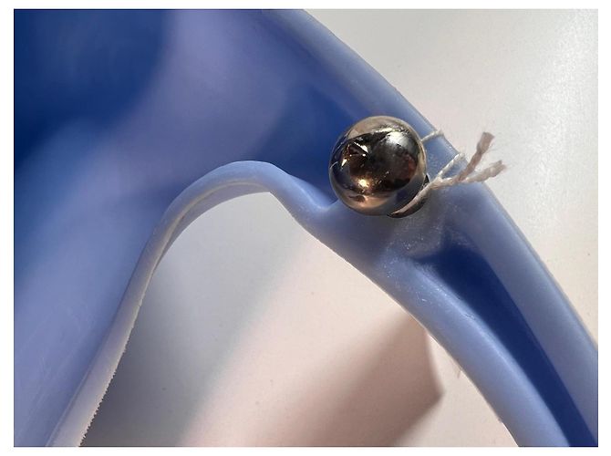 Borsa Thierry Mugler Le Bubble Blu - vista 12
