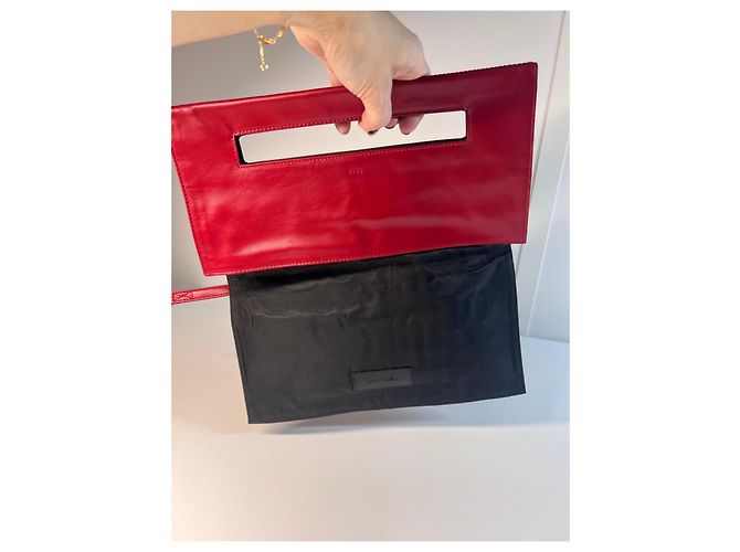 Pochette Lancel in pelle rossa Rosso - vista 12