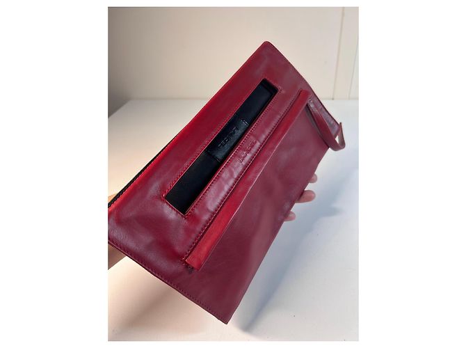 Pochette Lancel in pelle rossa Rosso - vista 13