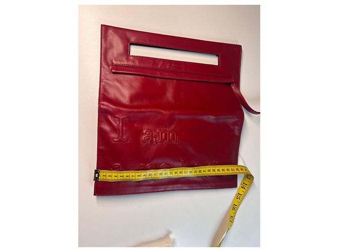 Pochette Lancel in pelle rossa Rosso - vista 17