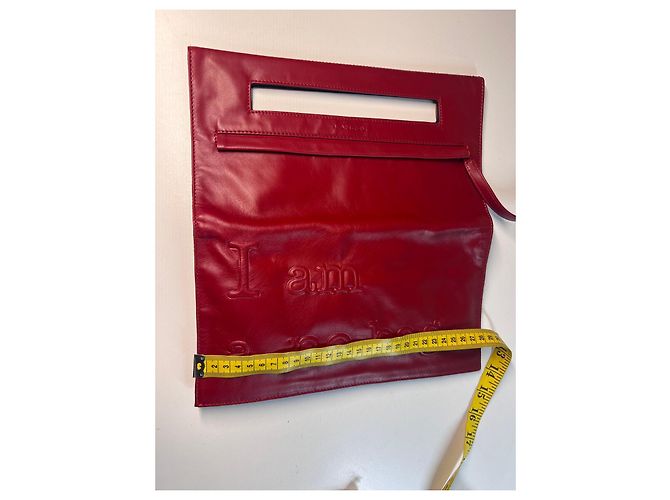 Pochette Lancel in pelle rossa Rosso - vista 18