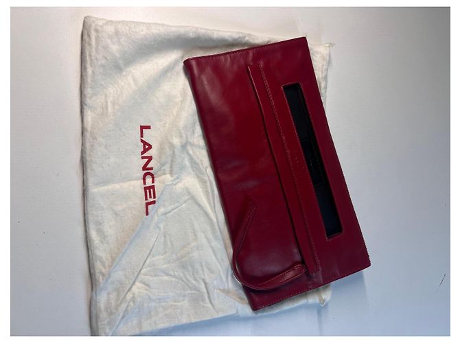 Pochette Lancel in pelle rossa Rosso - vista 2