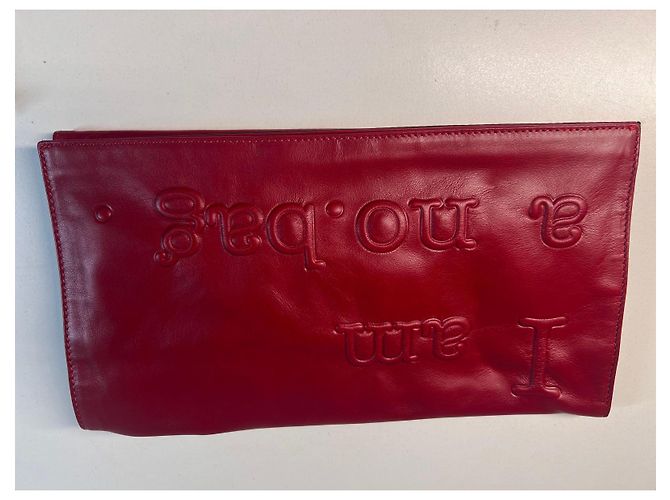 Pochette Lancel in pelle rossa Rosso - vista 4