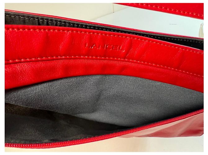 Pochette Lancel in pelle rossa Rosso - vista 9