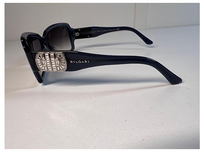 Bulgari Occhiali da sole Bvlgari decorati con cristalli Nero - vista 3