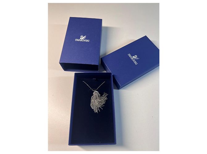 Collana Tassel Swarovski Argento - vista 2