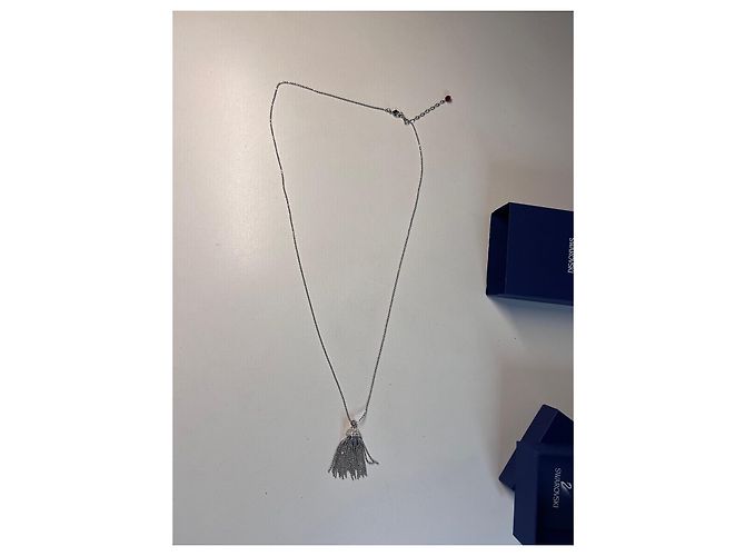 Collana Tassel Swarovski Argento - vista 3