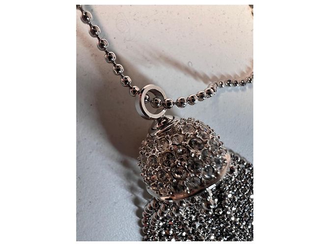 Collana Tassel Swarovski Argento - vista 4