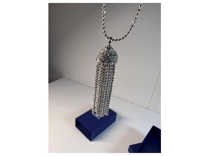 Collana Tassel Swarovski Argento - vista 6