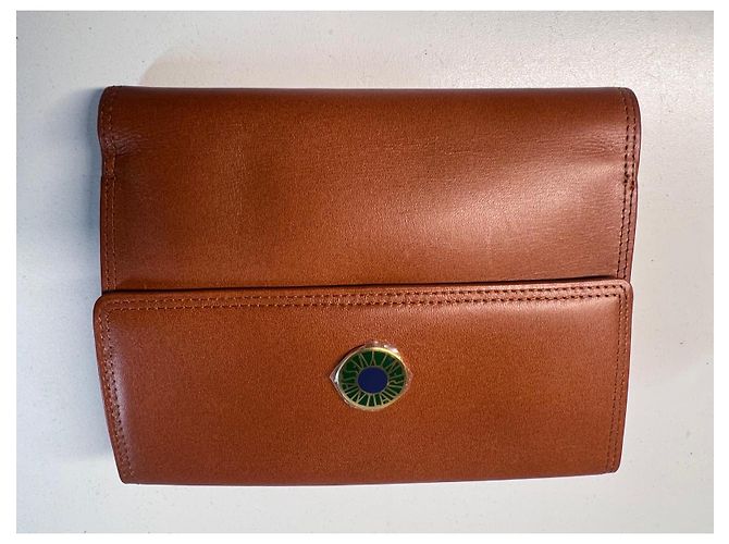 Yves Saint Laurent YSL Brown Leather Wallet - view 3