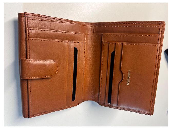 Yves Saint Laurent YSL Brown Leather Wallet - view 6
