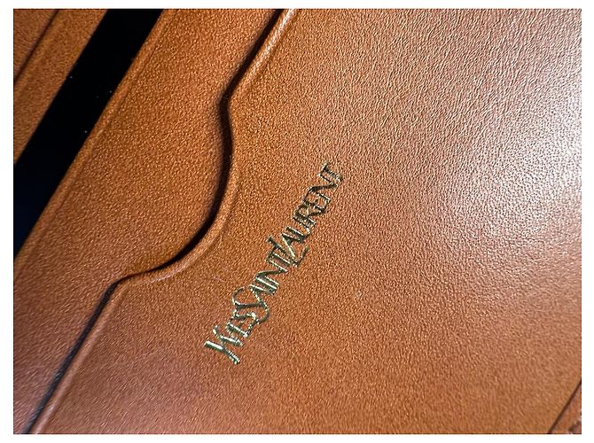 Yves Saint Laurent YSL Brown Leather Wallet - view 7