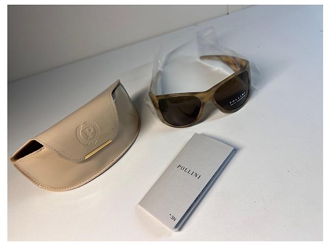 Pollini Schildpatt-Sonnenbrille Braun - Ansicht 3