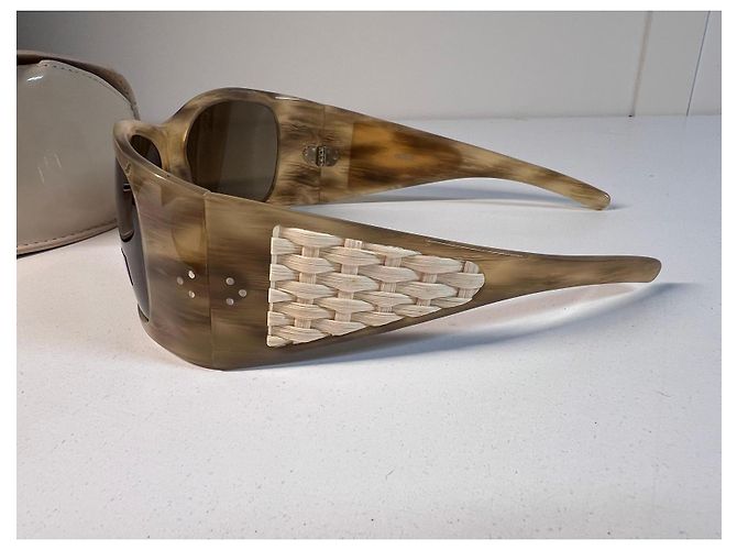 Pollini Schildpatt-Sonnenbrille Braun - Ansicht 4