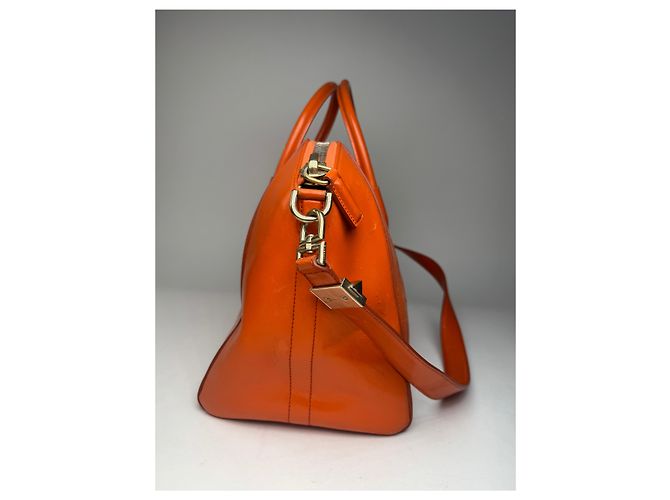 Vintage Givenchy Antigona 2Way Leather Bag Orange - view 10