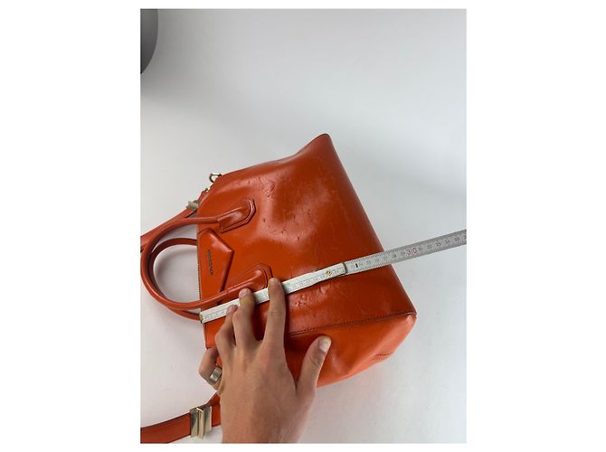 Vintage Givenchy Antigona 2Way Leather Bag Orange - view 13
