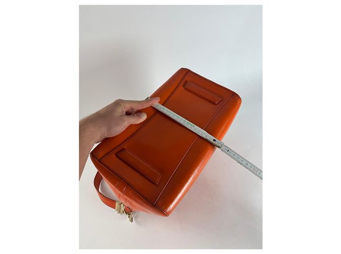 Vintage Givenchy Antigona 2Way Leather Bag Orange - view 15
