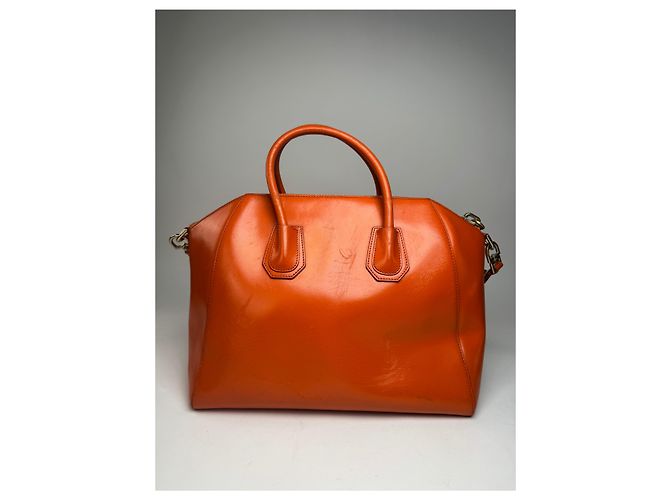 Vintage Givenchy Antigona 2Way Leather Bag Orange - view 2