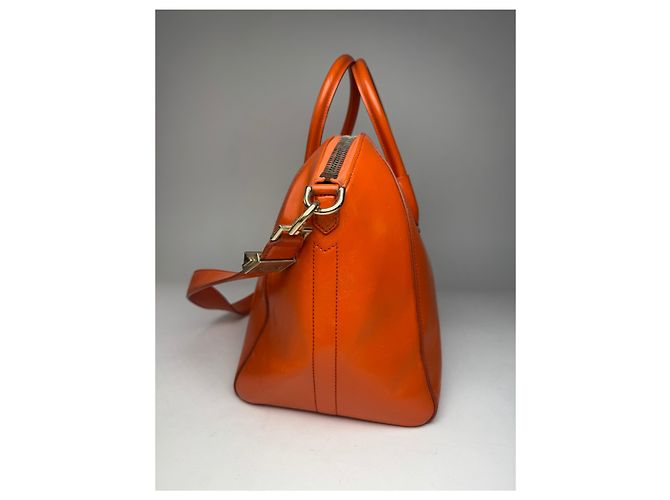 Vintage Givenchy Antigona 2Way Leather Bag Orange - view 8